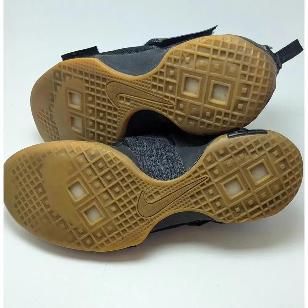 Mens Nike LeBron Soldier 10 SFG Black‎ Gum Basketball Shoes 844378-009 Size 15